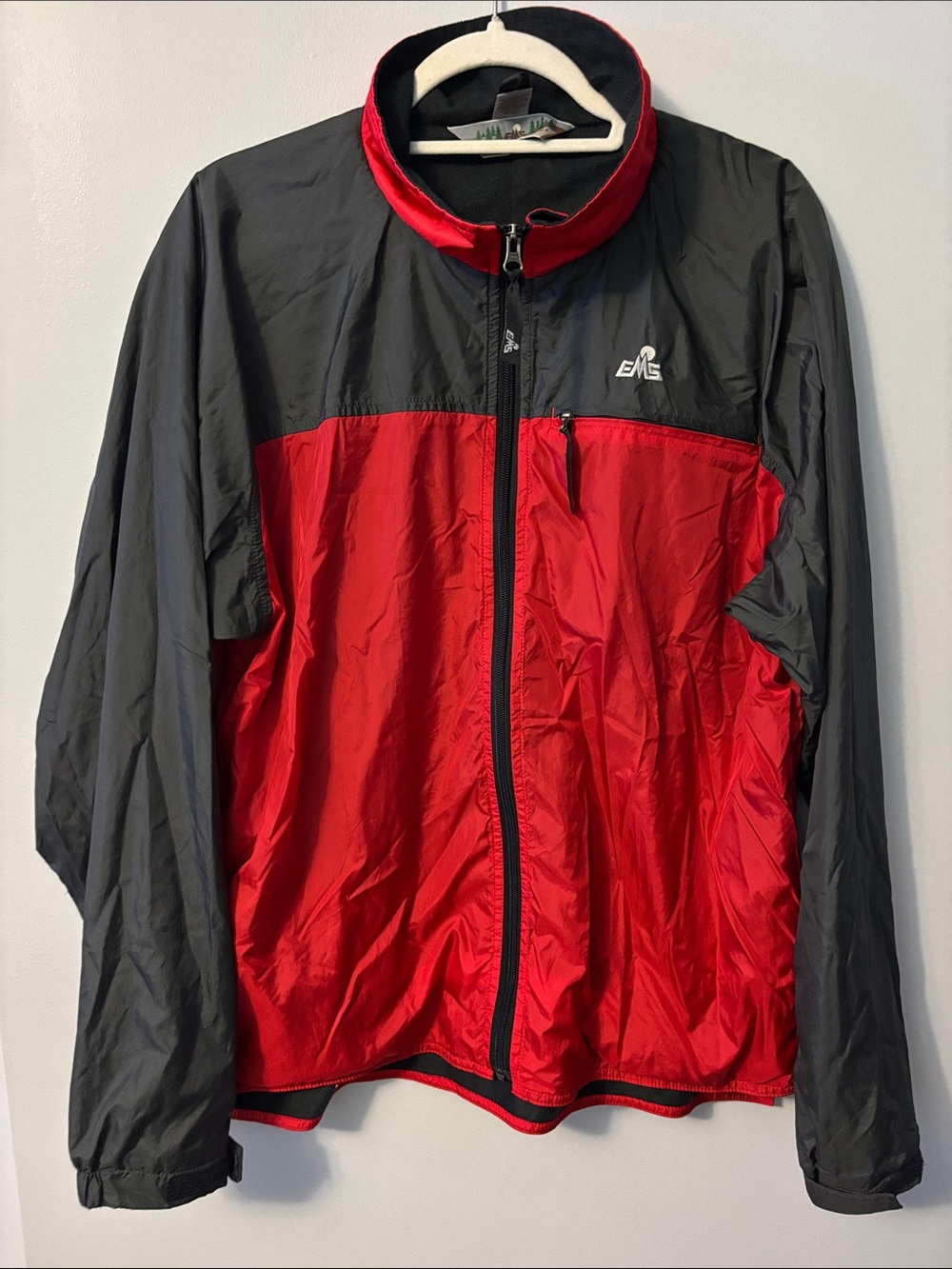 Eastern Mountain Sports Black Jacket with Red Trim